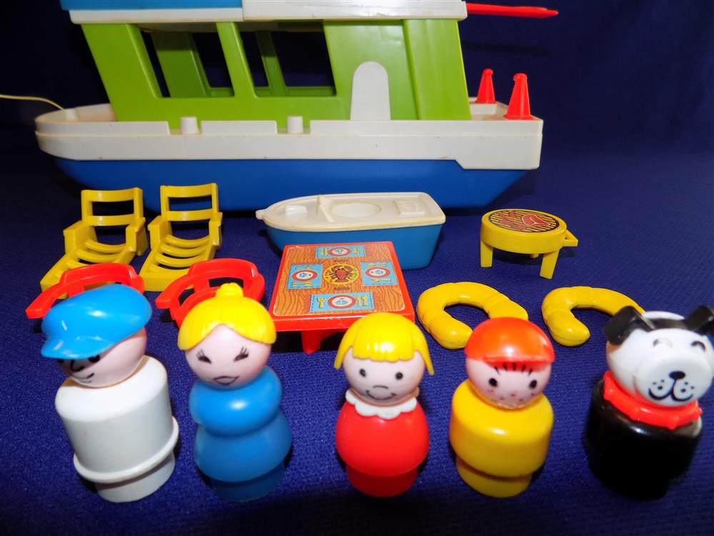 Fisher Price Little People Play Family Houseboat #985 Mint picture 5549