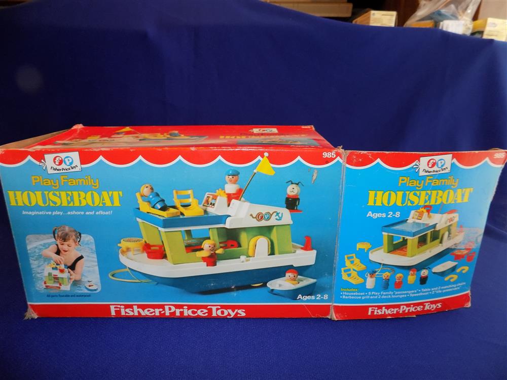 Fisher Price Little People Play Family Houseboat #985 Mint picture 5564