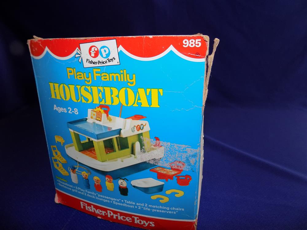 Fisher Price Little People Play Family Houseboat #985 Mint picture 5565