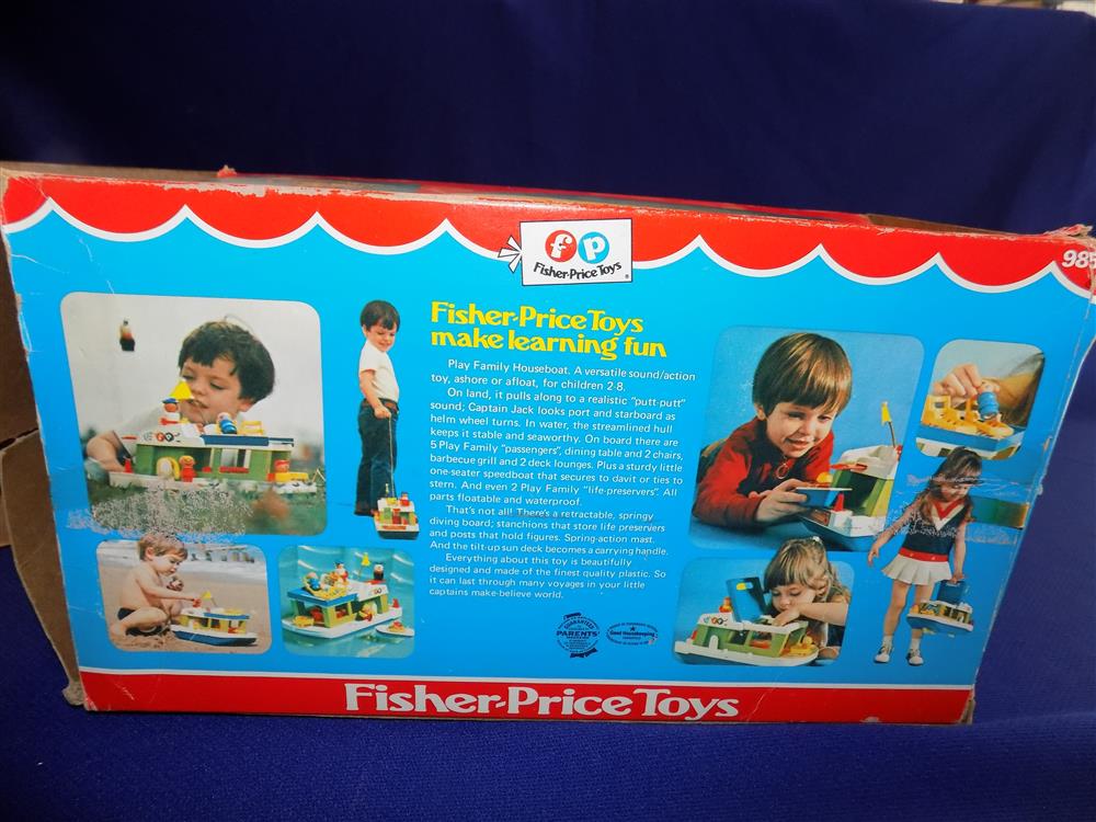 Fisher Price Little People Play Family Houseboat #985 Mint picture 5566