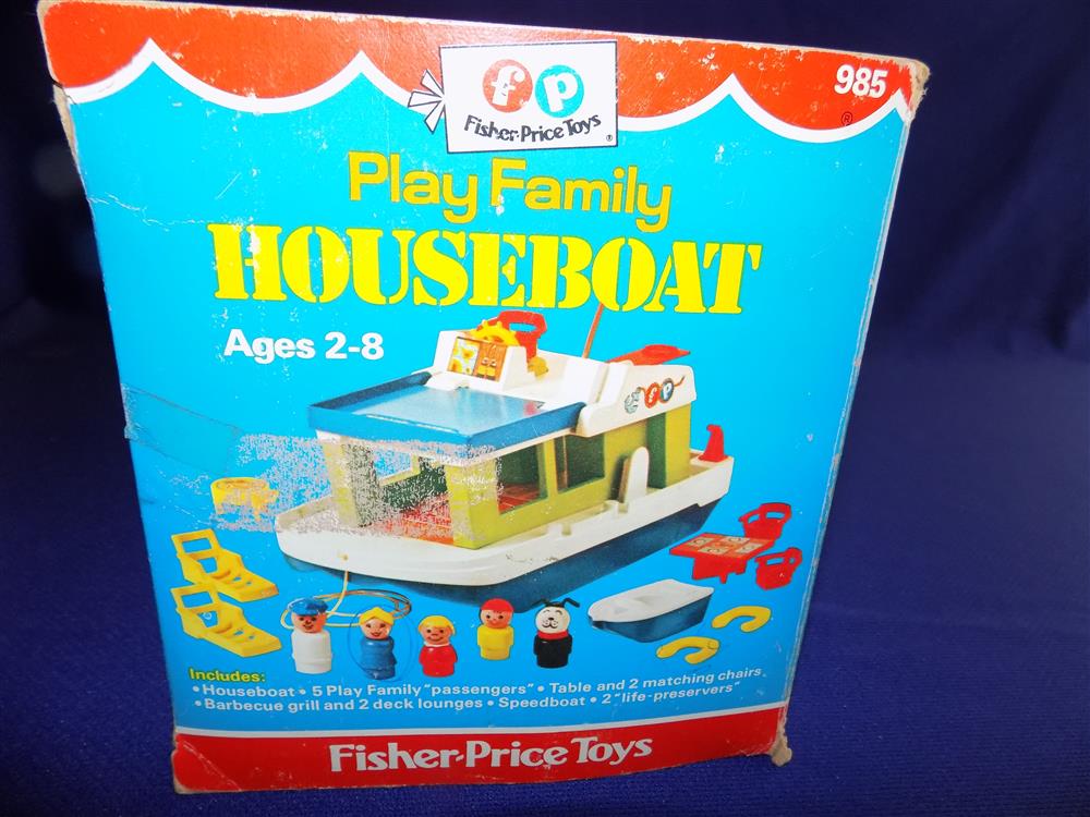 Fisher Price Little People Play Family Houseboat #985 Mint picture 5562