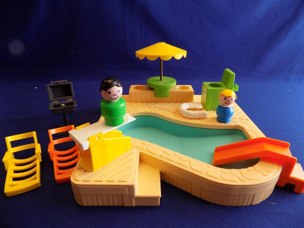 Fisher Price Little People Swimming Pool #2526 Complete set - Near Mint picture 5586