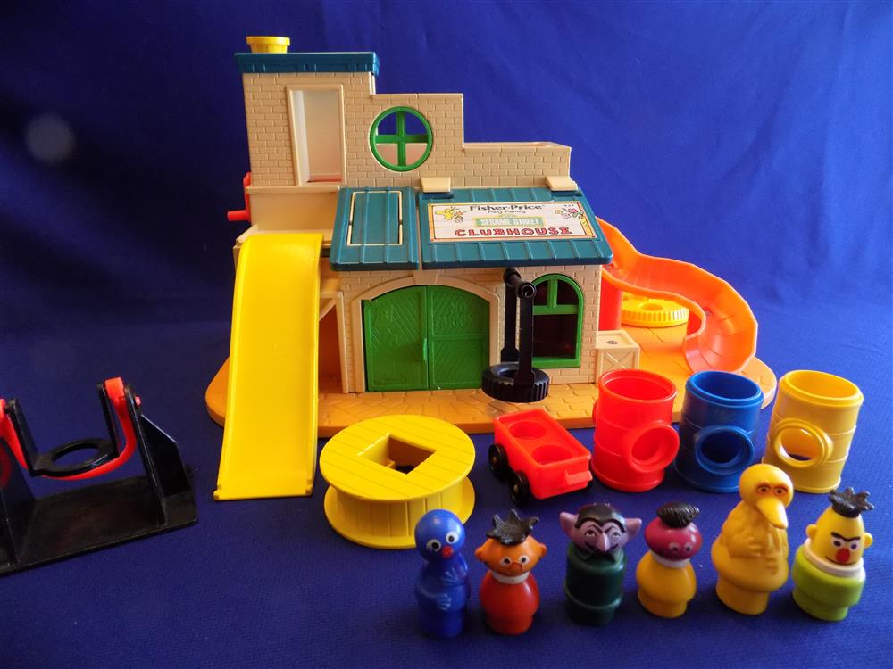 Fisher Price Little People Sesame Street Clubhouse #937 Vintage picture 5515