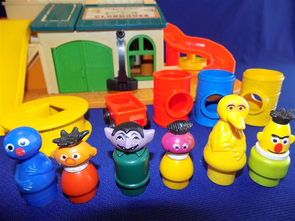 Fisher Price Little People Sesame Street Clubhouse #937 Vintage picture 5518