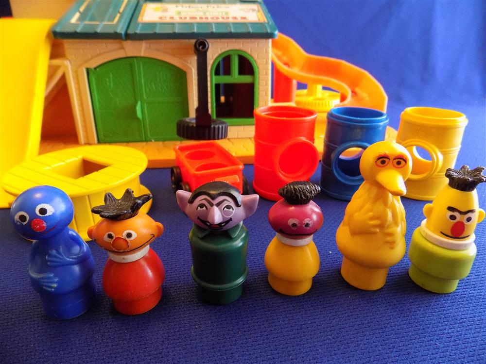 Fisher Price Little People Sesame Street Clubhouse #937 Vintage picture 5519