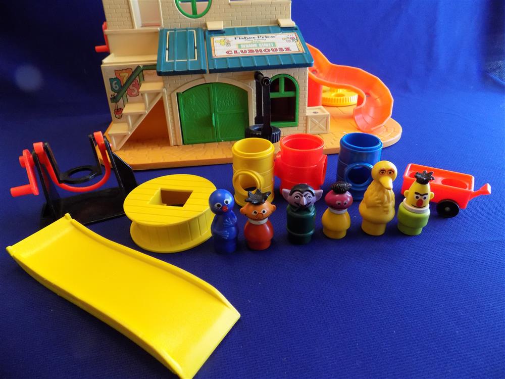 Fisher Price Little People Sesame Street Clubhouse #937 Vintage picture 5523