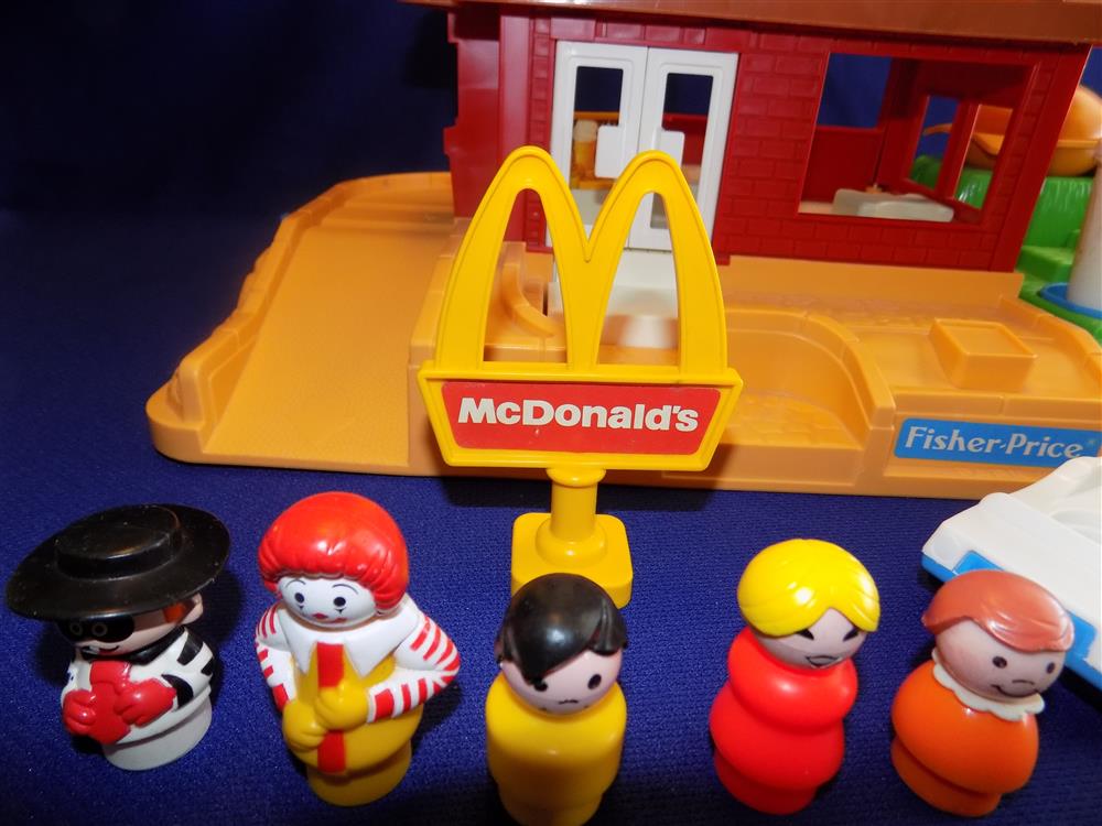Fisher Price Little People McDonalds Restaurant #2552 Vintage Complete Set Near Mint in Box picture 7676
