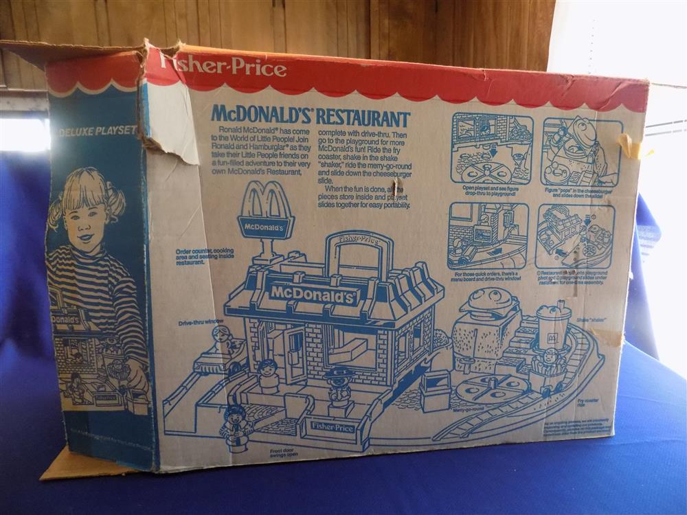 Fisher Price Little People McDonalds Restaurant #2552 Vintage Complete Set Near Mint in Box picture 7688