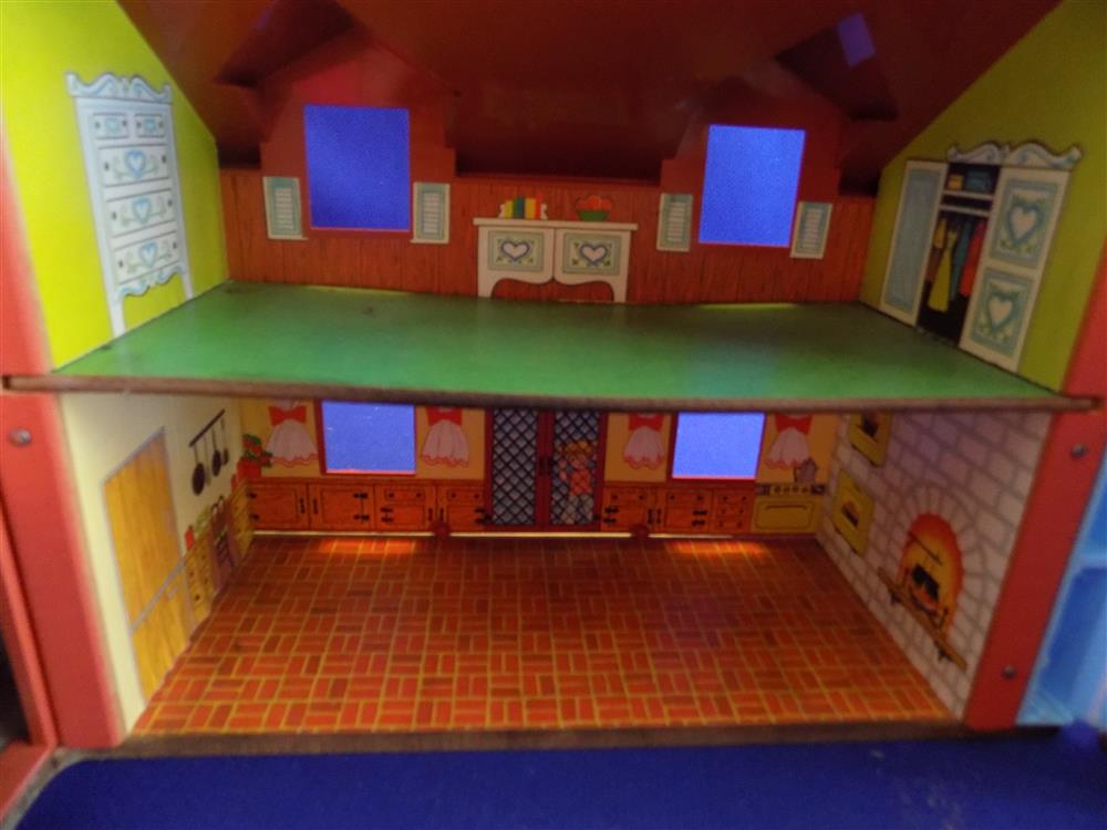 Fisher Price Little People Brown Tudor House #952 Vintage complete set picture 14140
