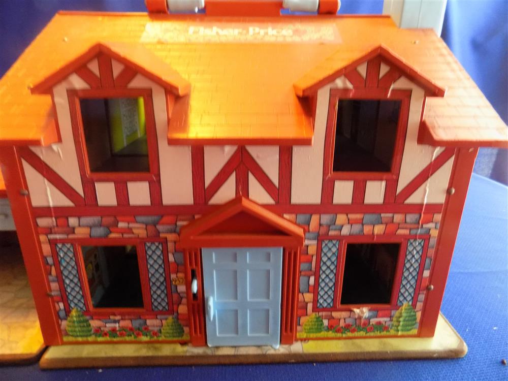 Fisher Price Little People Brown Tudor House #952 Vintage complete set picture 14142