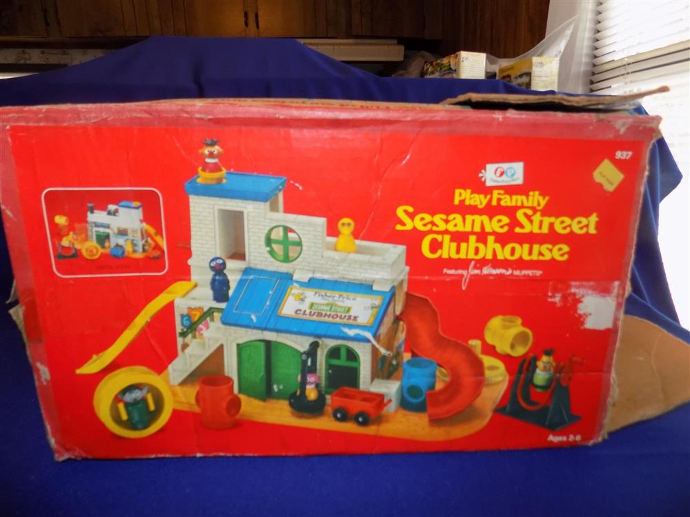 Fisher Price Little People Sesame Street Clubhouse #937 Excellent picture 8812