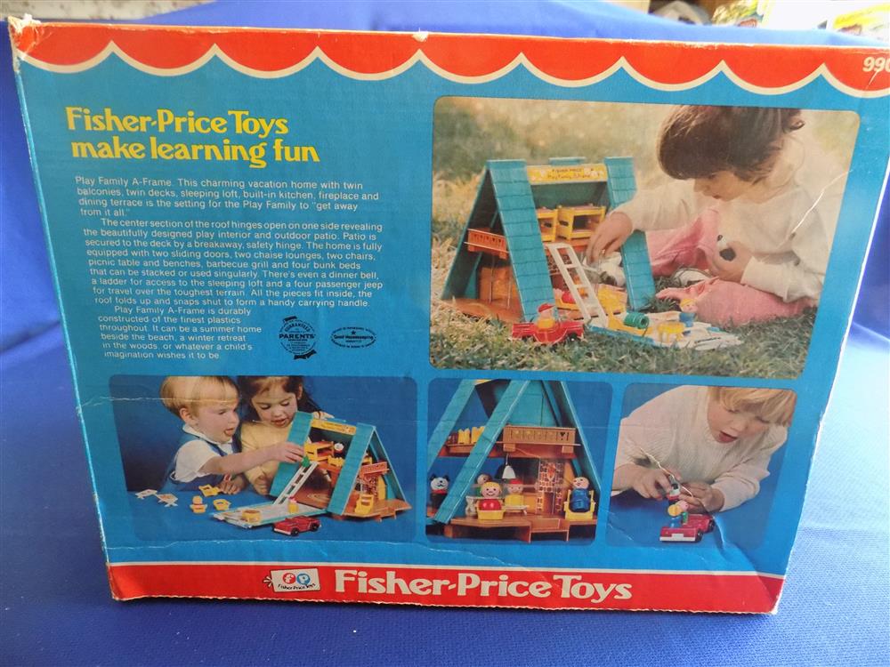 Fisher Price Little People Play Family A Frame House #990 Near mint with box picture 8838