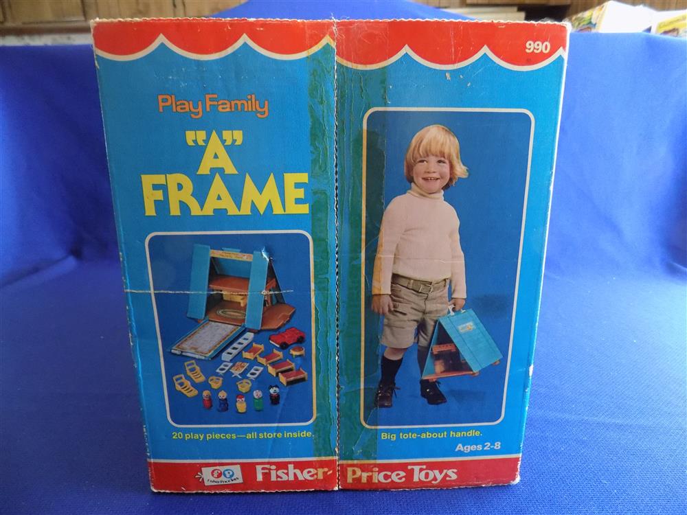 Fisher Price Little People Play Family A Frame House #990 Near mint with box picture 8839