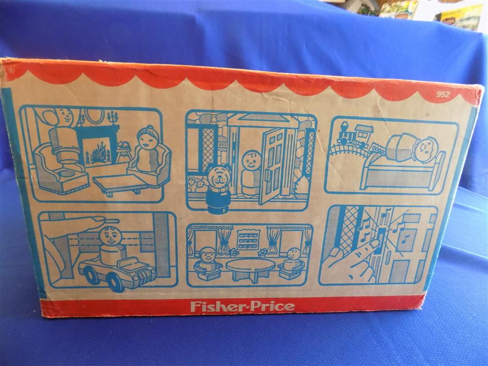 Fisher Price Little People Play Family Brown Tudor House #952 Excellent with box picture 8856