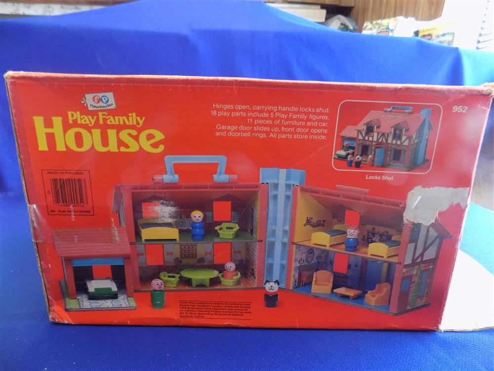 Fisher Price Little People Play Family Brown Tudor House #952 Excellent with box picture 8857