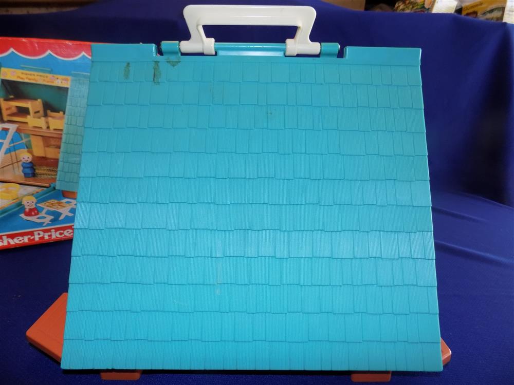 Fisher Price Little People Play Family A Frame #990 Vintage Near Mint with box picture 8880