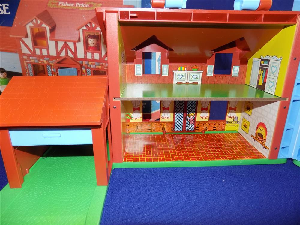 Fisher Price Little People Brown Tudor House Vintage #952 Near mint with box picture 9848