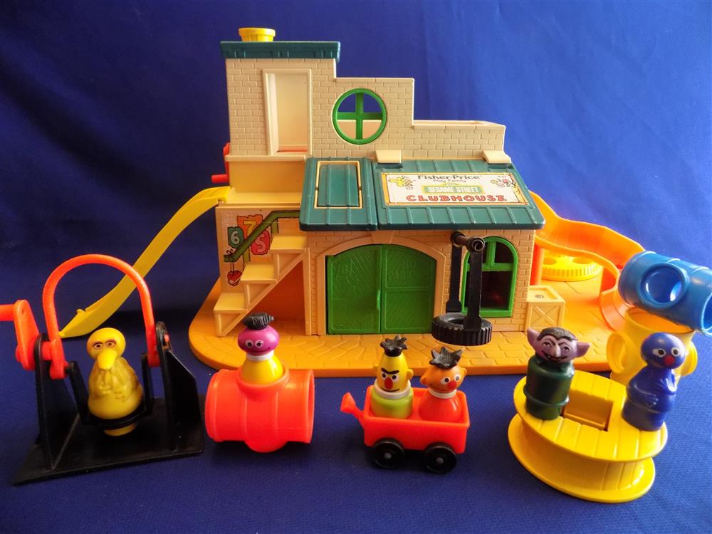 Fisher Price Little People Sesame Street Clubhouse #937 Complete picture 9858