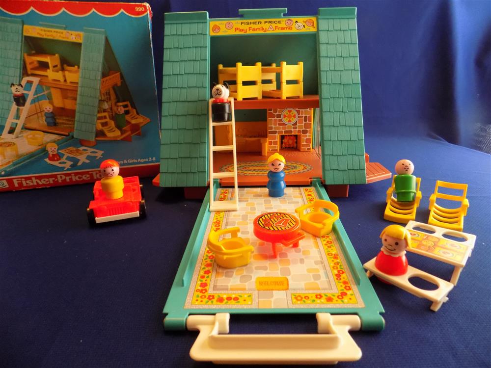 Fisher Price Little People A Frame House #990 Mint in Box picture 9868