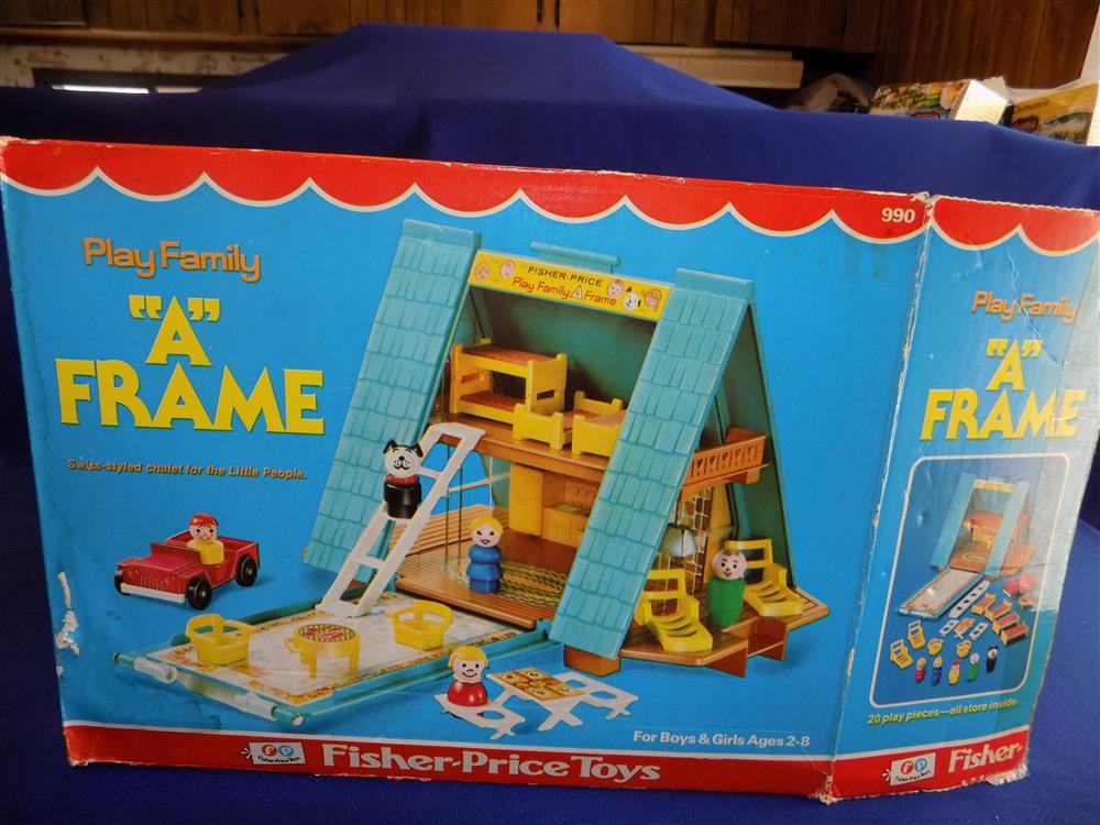 Fisher Price Little People A Frame House #990 Mint in Box picture 9879