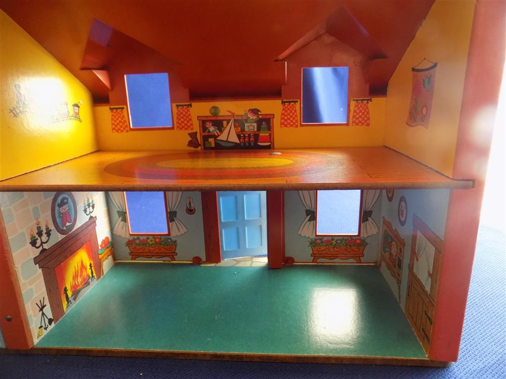 Fisher Price Little People Brown Tudor House w/ Box #952 picture 10976