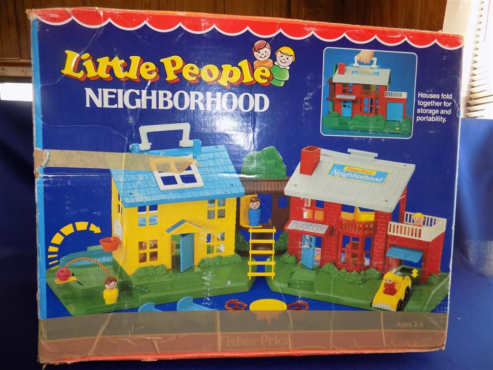 Fisher Price Little People Neighborhood House #2551 complete in box picture 9931