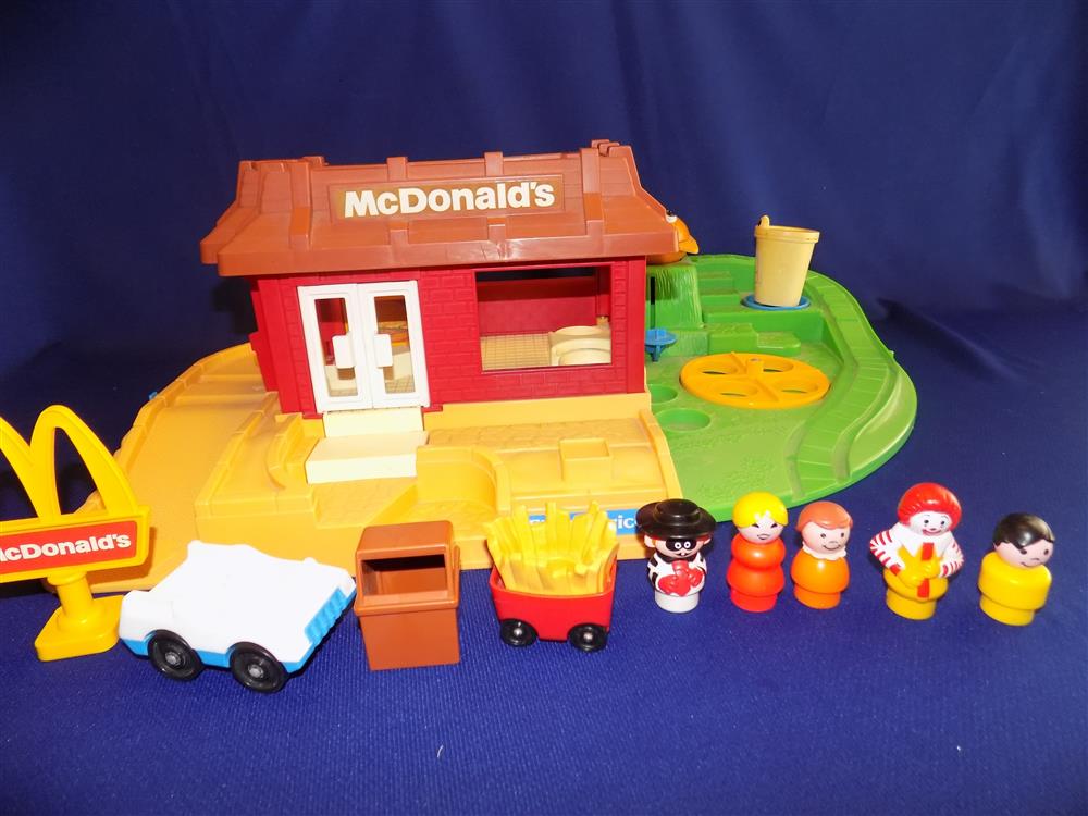 Fisher Price Little People McDonalds Restaurant #2552 Vintage Complete Set Near Mint in Box picture 7773