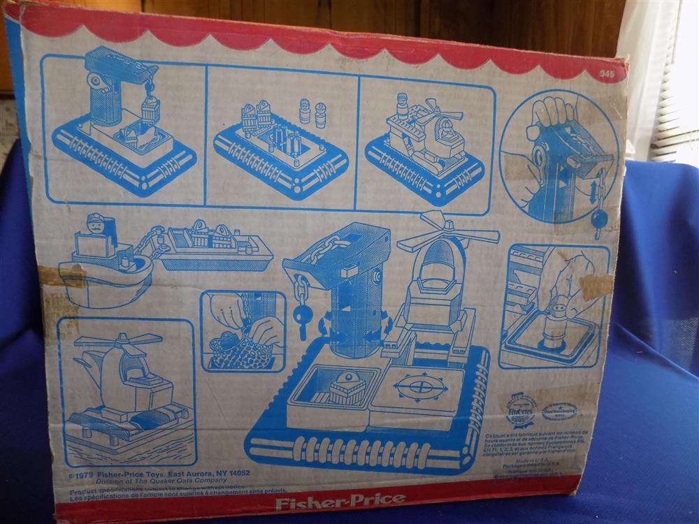 Fisher Price Little People Offshore Cargo Base #945 Mint picture 16227