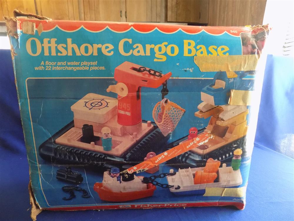 Fisher Price Little People Off Shore Cargo Base #945 Complete in Box picture 17286
