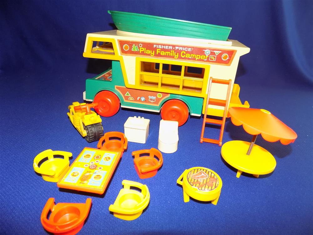 Fisher Price Play Family Camper #994 Complete Plus Extras picture 17299