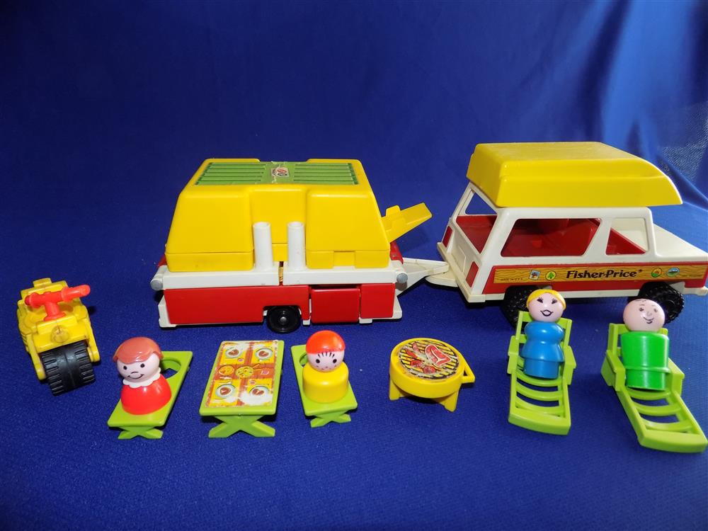 Fisher Price Little People Pop Up Camper #992 Complete Set picture 19393