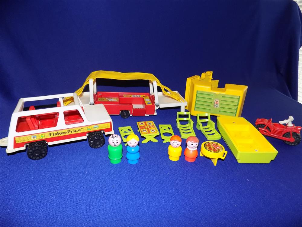Fisher Price Little People Pop Up Camper #992 Excellent picture 20404