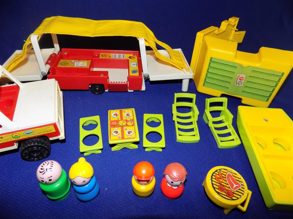 Fisher Price Little People Pop Up Camper #992 Excellent picture 20407