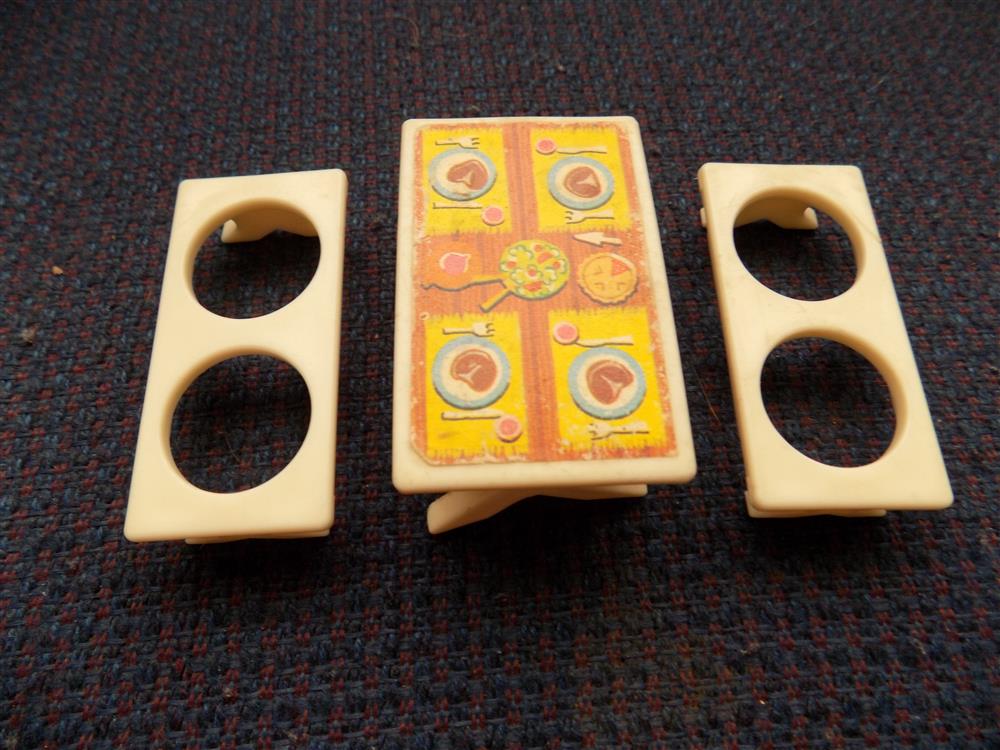 Fisher Price Little People A Frame #990 Picnic Table and Benches  picture 23498