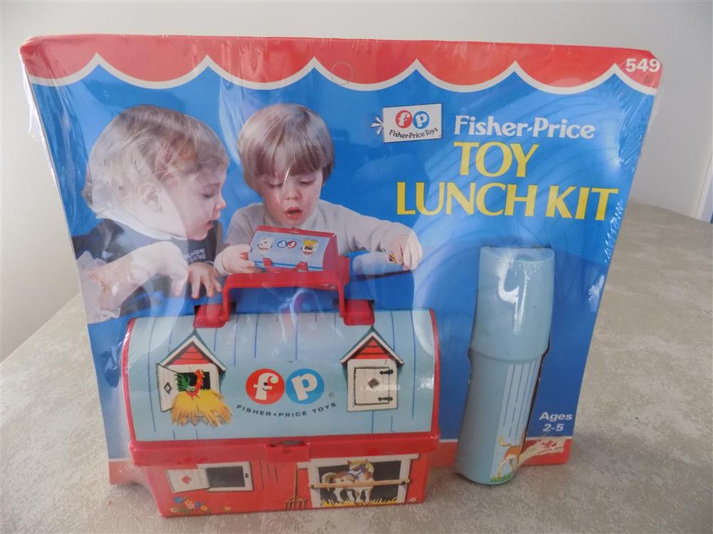 Fisher Price Toy Lunch Kit Little People #549 Vintage MIB picture 23678