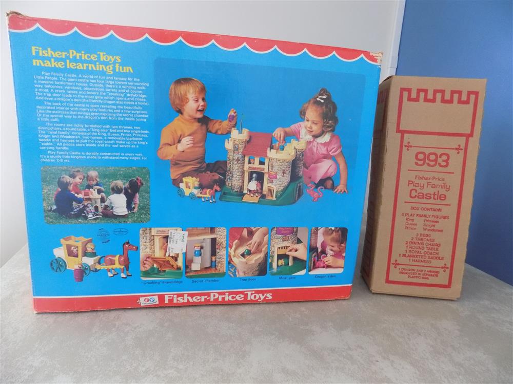 Fisher Price Little People Play Family Castle #993 Near Mint with both boxes picture 23757