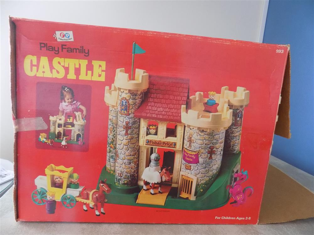 Fisher Price Little People Play Family Castle #993 Near Mint with both boxes picture 23760