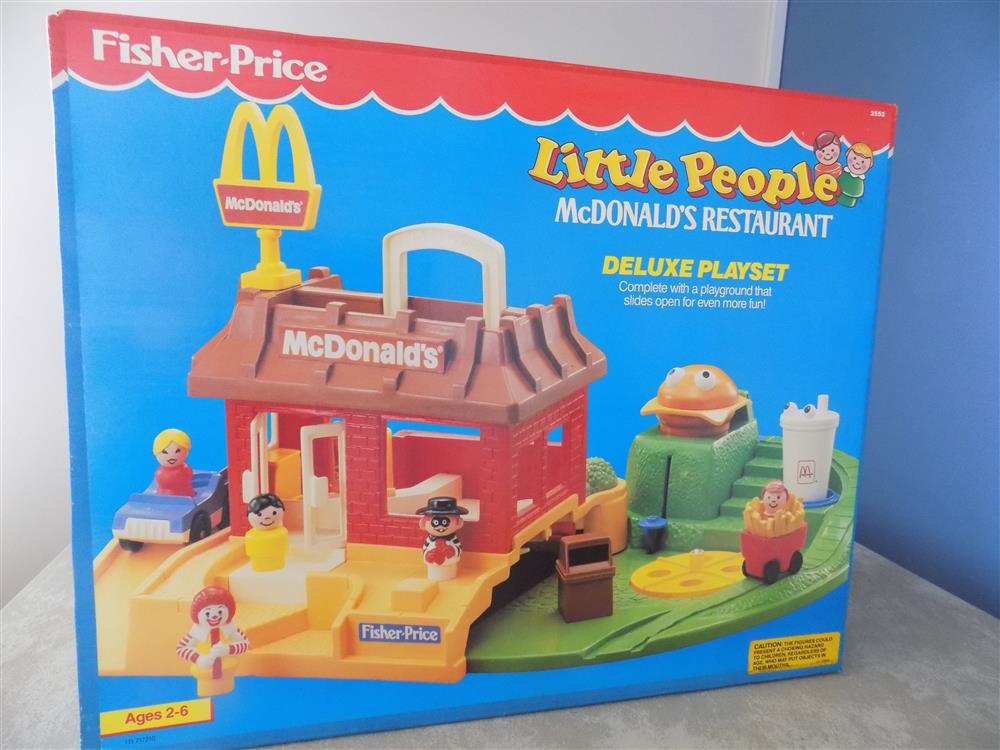 Vintage Fisher-Price Little People McDonalds Restaurant Set #2552 - New In Sealed Box (1990) picture 23770