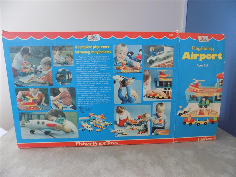 Fisher Price Little People Play Family Airport #993 With both Boxes picture 23789