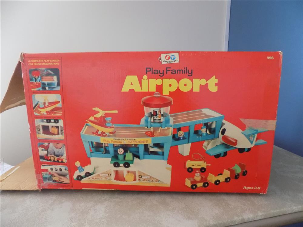 Fisher Price Little People Play Family Airport #993 With both Boxes picture 23790