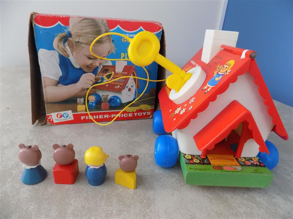 Fisher Price Goldilocks and Three Bears Playhouse Pull Toy #151 picture 23794