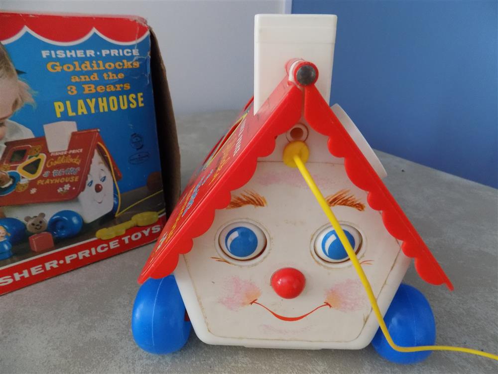 Fisher Price Goldilocks and Three Bears Playhouse Pull Toy #151 picture 23798