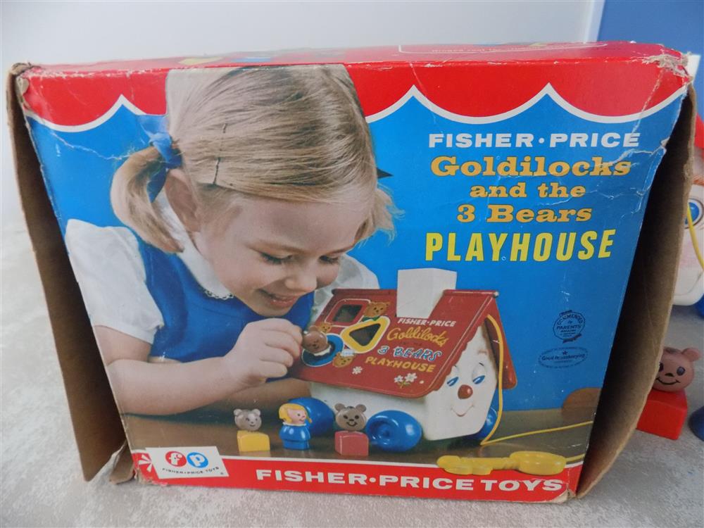 Fisher Price Goldilocks and Three Bears Playhouse Pull Toy #151 picture 23799