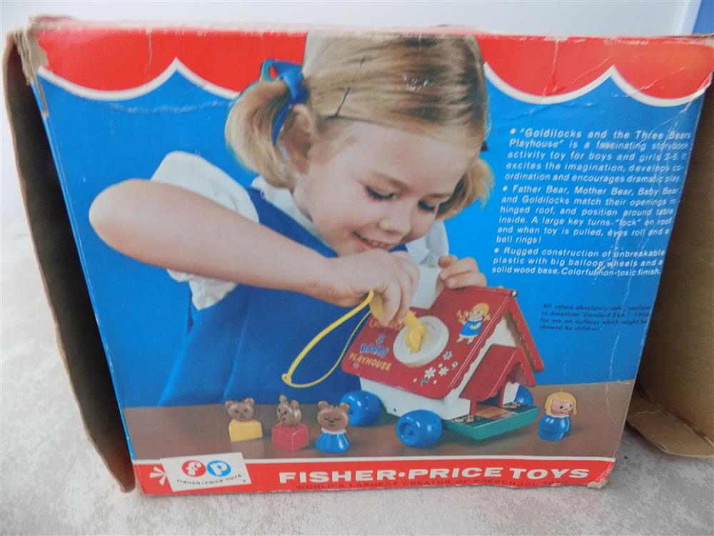 Fisher Price Goldilocks and Three Bears Playhouse Pull Toy #151 picture 23800