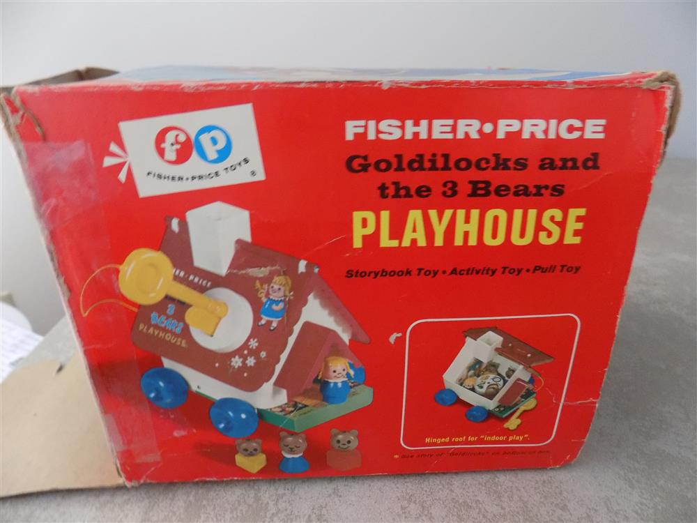 Fisher Price Goldilocks and Three Bears Playhouse Pull Toy #151 picture 23801