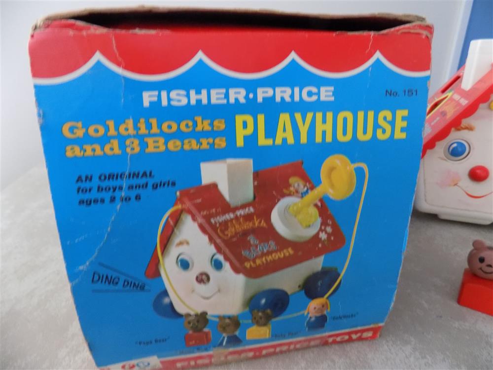 Fisher Price Goldilocks and Three Bears Playhouse Pull Toy #151 picture 23803