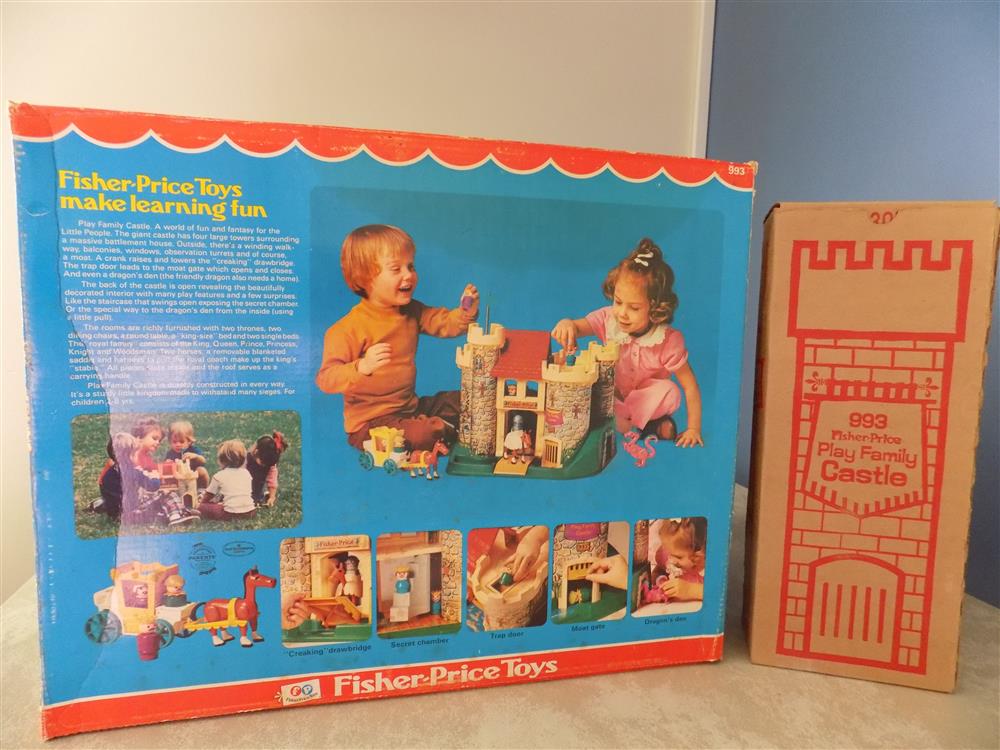 Fisher Price Little People Castle #993 Vintage Mint with Two Boxes picture 23847