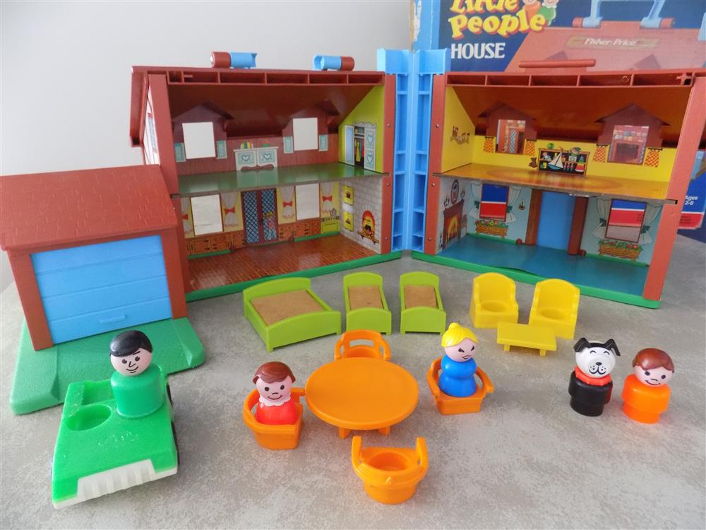 Fisher Price Little People Brown Tudor House #952 Excellent picture 23594