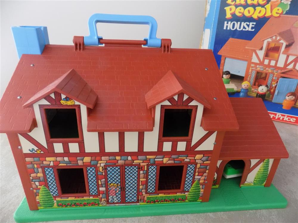 Fisher Price Little People Brown Tudor House #952 Excellent picture 23602