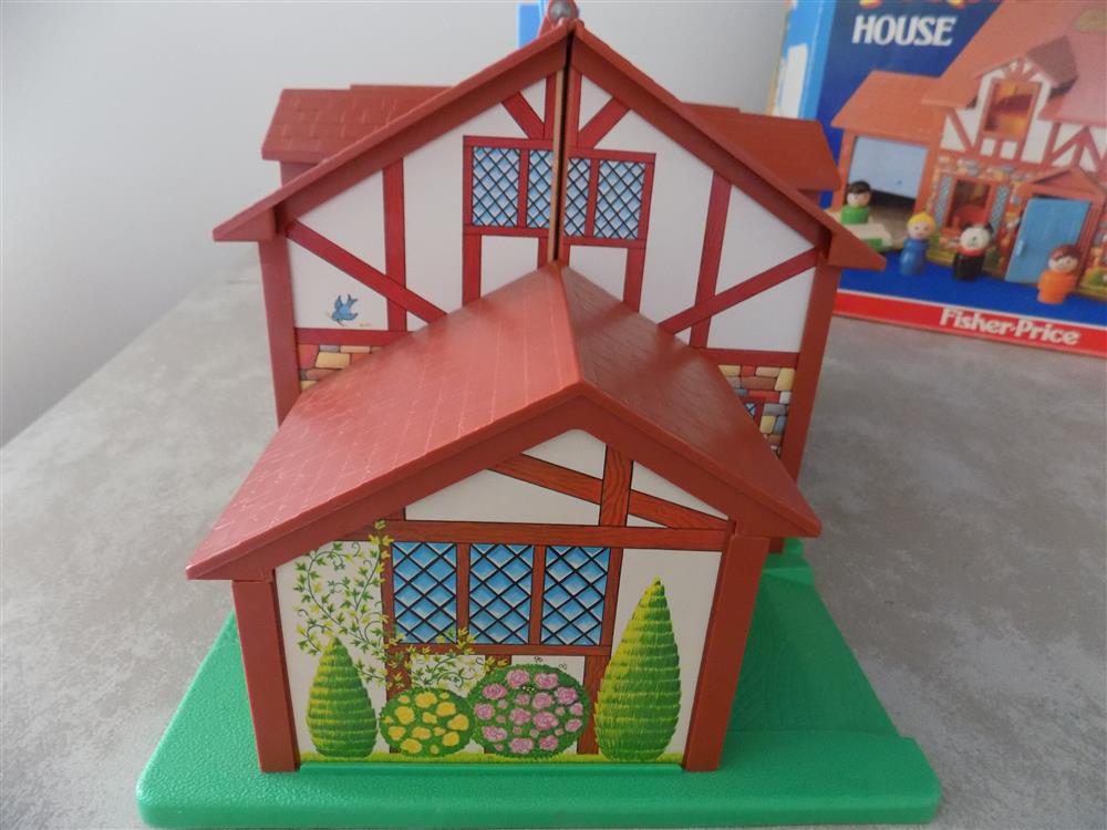 Fisher Price Little People Brown Tudor House #952 Excellent picture 23603